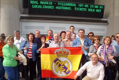 Peña abulense del Real Madrid en Abla. Real Madrid-Villarreal